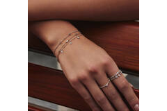  Melodic Poet - Bracelets with stone - Silver / Rhodium plated - Zirconia - 18,5cm